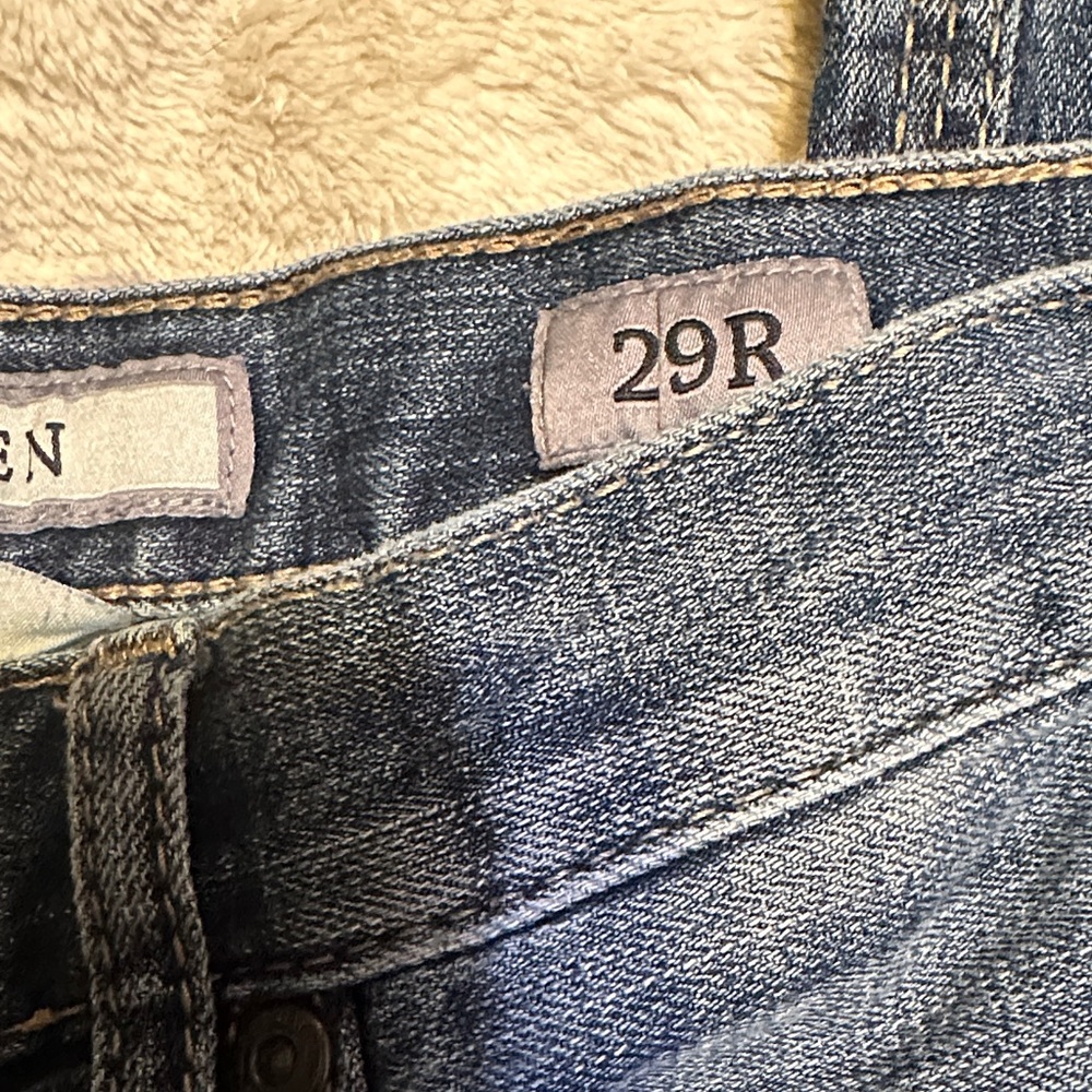 BKE Men's Dark Blue Bootcut Jeans - Picture 4 of 10